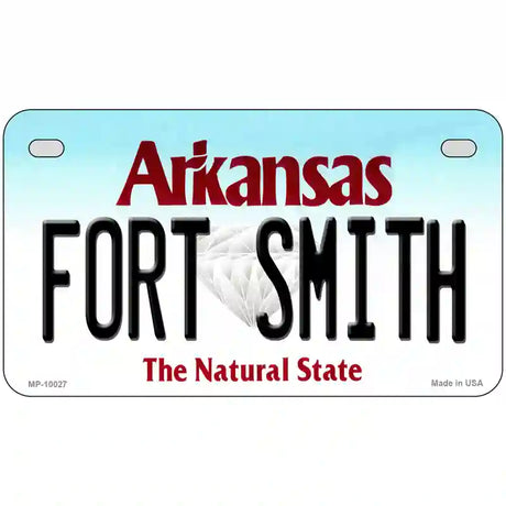 Fort Smith Arkansas Metal Novelty License Plate 7" x 4" (MP)