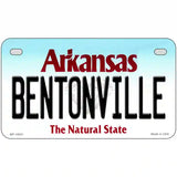 Bentonville Arkansas Metal Novelty License Plate 7" x 4" (MP)