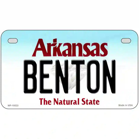 Benton Arkansas Metal Novelty License Plate 7" x 4" (MP)