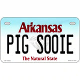 Pig Sooie Arkansas Metal Novelty License Plate