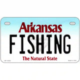 Fishing Arkansas Metal Novelty License Plate 7" x 4" (MP)