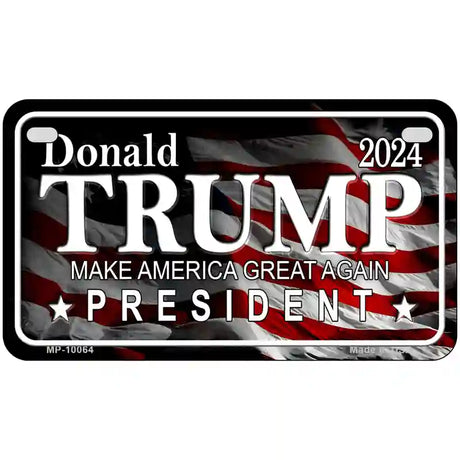 Trump 2024 Metal Novelty License Plate