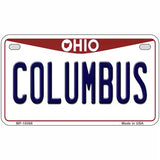 Columbus Ohio Metal Novelty License Plate 7" x 4" (MP)