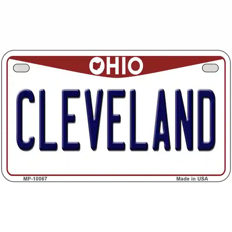 Cleveland Ohio Metal Novelty License Plate 7" x 4" (MP)