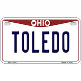 Toledo Ohio Metal Novelty License Plate 7" x 4" (MP)