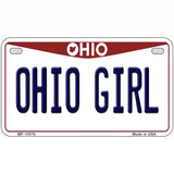 Ohio Girl Ohio Metal Novelty License Plate 7" x 4" (MP)