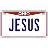 Jesus Ohio Metal Novelty License Plate 7" x 4" (MP)