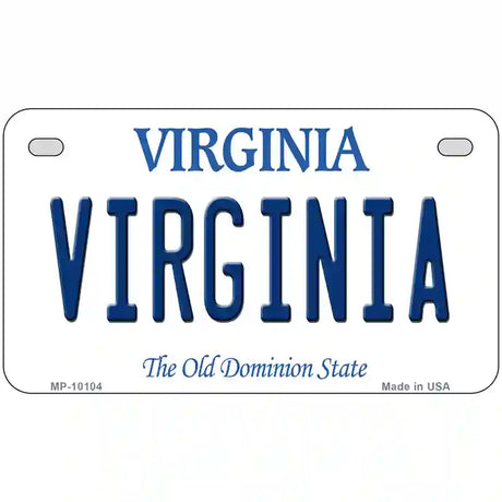 Virginia Metal Novelty License Plate 7" x 4" (MP)