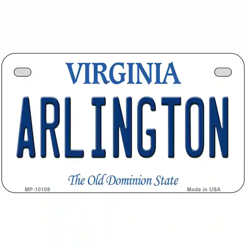 Arlington Virginia Metal Novelty License Plate 7" x 4" (MP)