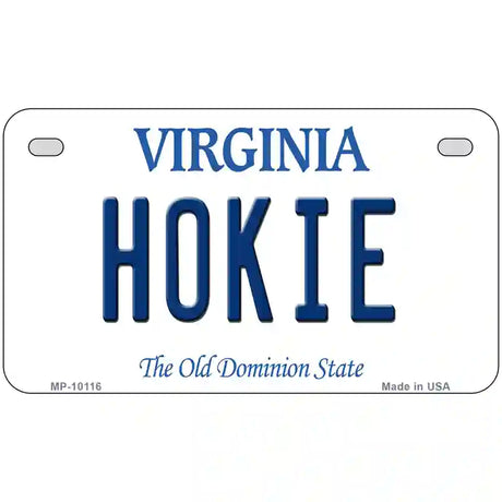 Hokie Virginia Metal Novelty License Plate 7" x 4" (MP)