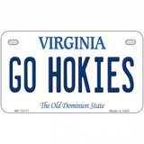 Go Hokies Virginia Metal Novelty License Plate 7" x 4" (MP)