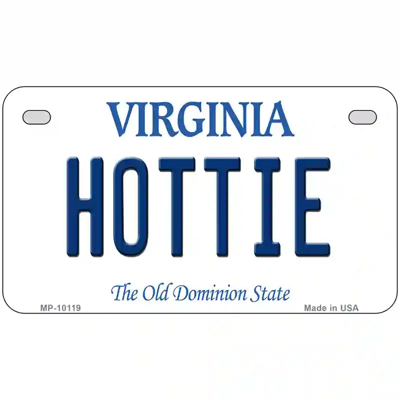 Hottie Virginia Metal Novelty License Plate 7" x 4" (MP)