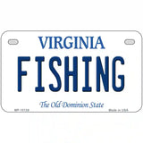 Fishing Virginia Metal Novelty License Plate 7" x 4" (MP)