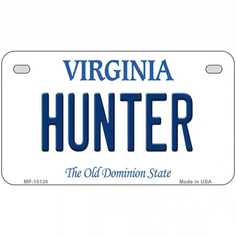 Hunter Virginia Metal Novelty License Plate 7" x 4" (MP)