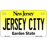 Jersey City New Jersey Metal Novelty License Plate