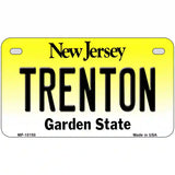 Trenton New Jersey Metal Novelty License Plate 7" x 4" (MP)