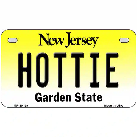 Hottie New Jersey Metal Novelty License Plate 7" x 4" (MP)