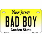 Bad Boy New Jersey Metal Novelty License Plate 7" x 4" (MP)