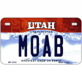 Moab Utah Metal Novelty License Plate 7" x 4" (MP)