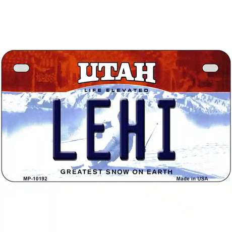 Lehi Utah Metal Novelty License Plate 7" x 4" (MP)