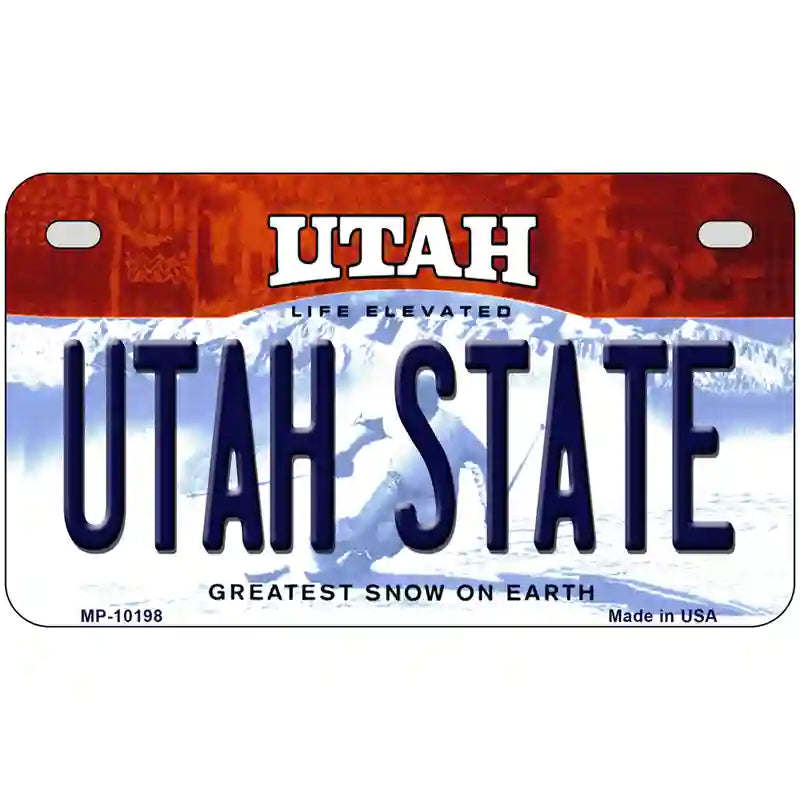 Utah State Utah Metal Novelty License Plate 7" x 4" (MP)