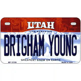 Brigham Young Utah Metal Novelty License Plate 7" x 4" (MP)