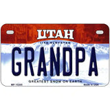 Grandpa Utah Metal Novelty License Plate 7" x 4" (MP)