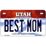 Best Mom Utah Metal Novelty License Plate 7" x 4" (MP)