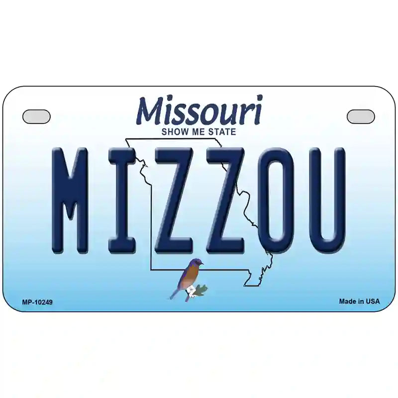 Mizzou Missouri Metal Novelty License Plate 7" x 4" (MP)