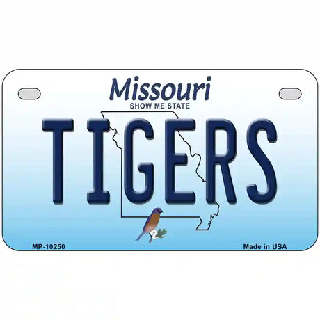 Tigers Missouri Metal Novelty License Plate 7" x 4" (MP)