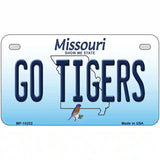 Go Tigers Missouri Metal Novelty License Plate 7" x 4" (MP)