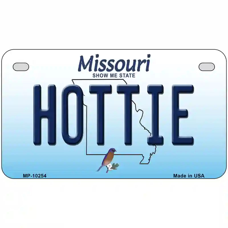 Hottie Missouri Metal Novelty License Plate 7" x 4" (MP)