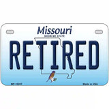 Retired Missouri Metal Novelty License Plate 7" x 4" (MP)