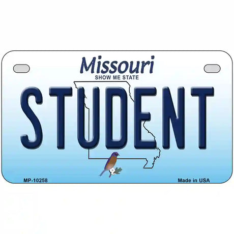 Student Missouri Metal Novelty License Plate 7" x 4" (MP)