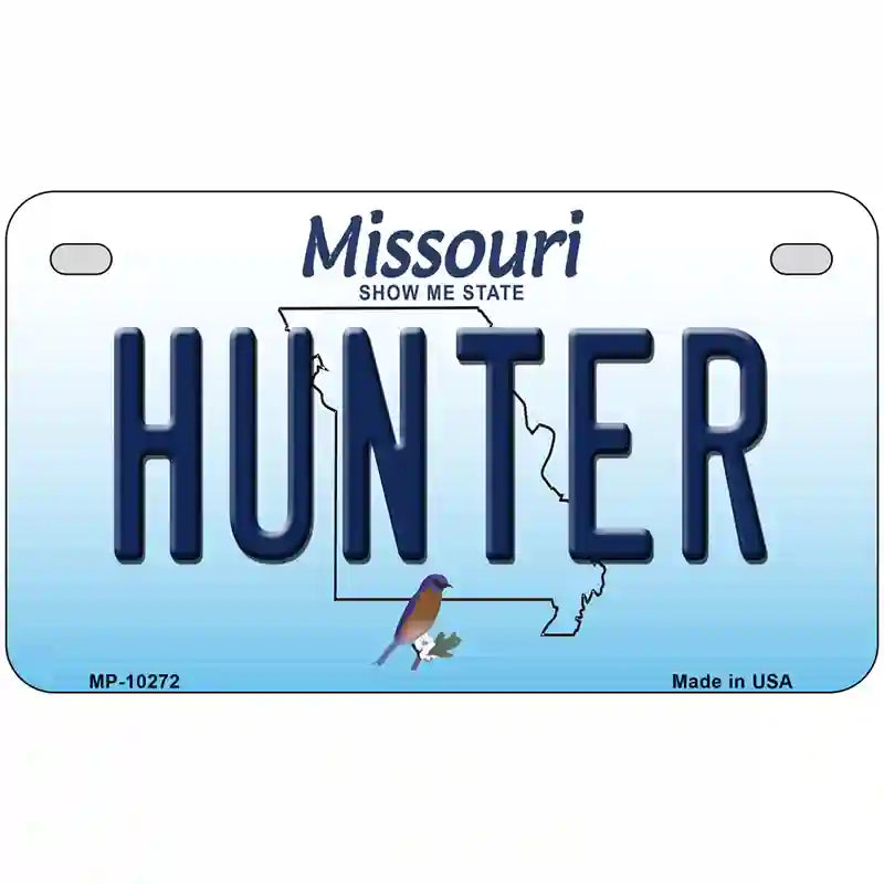 Hunter Missouri Metal Novelty License Plate 7" x 4" (MP)