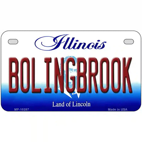 Bolingbrook Illinois Metal Novelty License Plate 7" x 4" (MP)