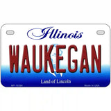 Waukegan Illinois Metal Novelty License Plate 7" x 4" (MP)