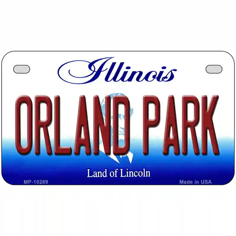 Orland Park Illinois Metal Novelty License Plate 7" x 4" (MP)