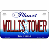 Willis Tower Illinois Metal Novelty License Plate 7" x 4" (MP)