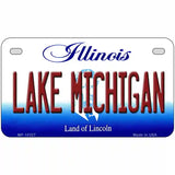 Lake Michigan Illinois Metal Novelty License Plate 7" x 4" (MP)