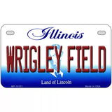 Wrigley Field Illinois Metal Novelty License Plate 7" x 4" (MP)