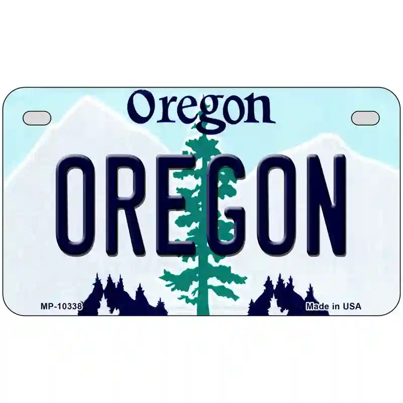 Oregon Metal Novelty License Plate 7" x 4" (MP)