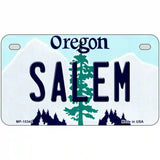 Salem Oregon Metal Novelty License Plate 7" x 4" (MP)