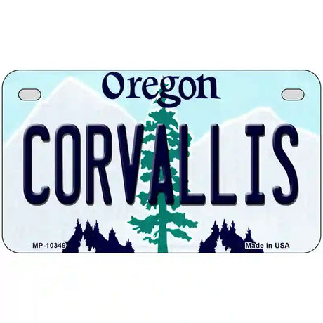 Corvallis Oregon Metal Novelty License Plate 7" x 4" (MP)