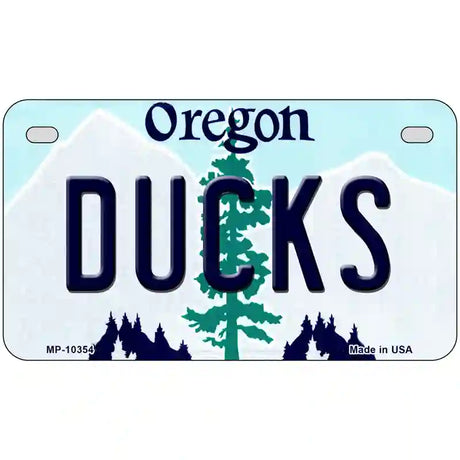 Ducks Oregon Metal Novelty License Plate 7" x 4" (MP)