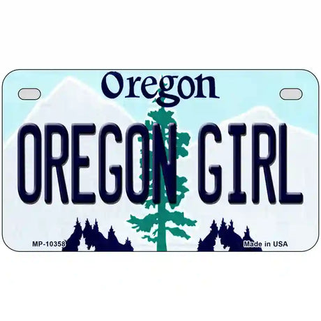 Oregon Girl Oregon Metal Novelty License Plate 7" x 4" (MP)