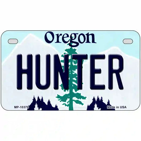 Hunter Oregon Metal Novelty License Plate 7" x 4" (MP)