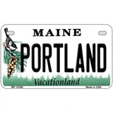 Portland Maine Metal Novelty License Plate 7" x 4" (MP)