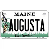 Augusta Maine Metal Novelty License Plate 7" x 4" (MP)