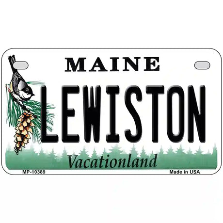 Lewiston Maine Metal Novelty License Plate 7" x 4" (MP)